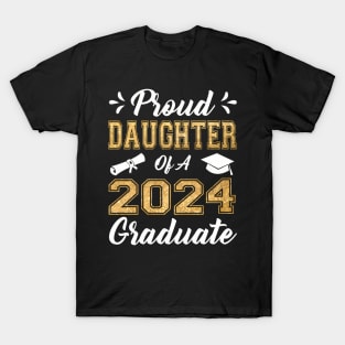 Proud Daughter Of A 2024 Graduate Class Senior Graduation T-Shirt